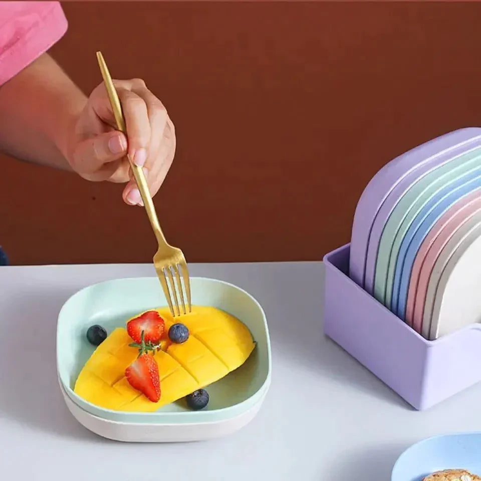 10Pcs Mini Snack Plates with Stand